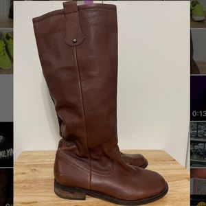 Aldo tall slim calf brown boot